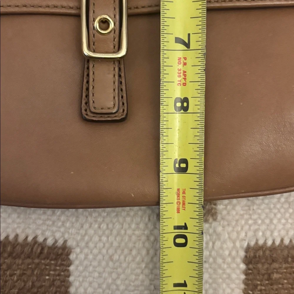 Coach Crossbody Tan Brown Leather E23-9592 Y2K bag - Picture 11 of 12